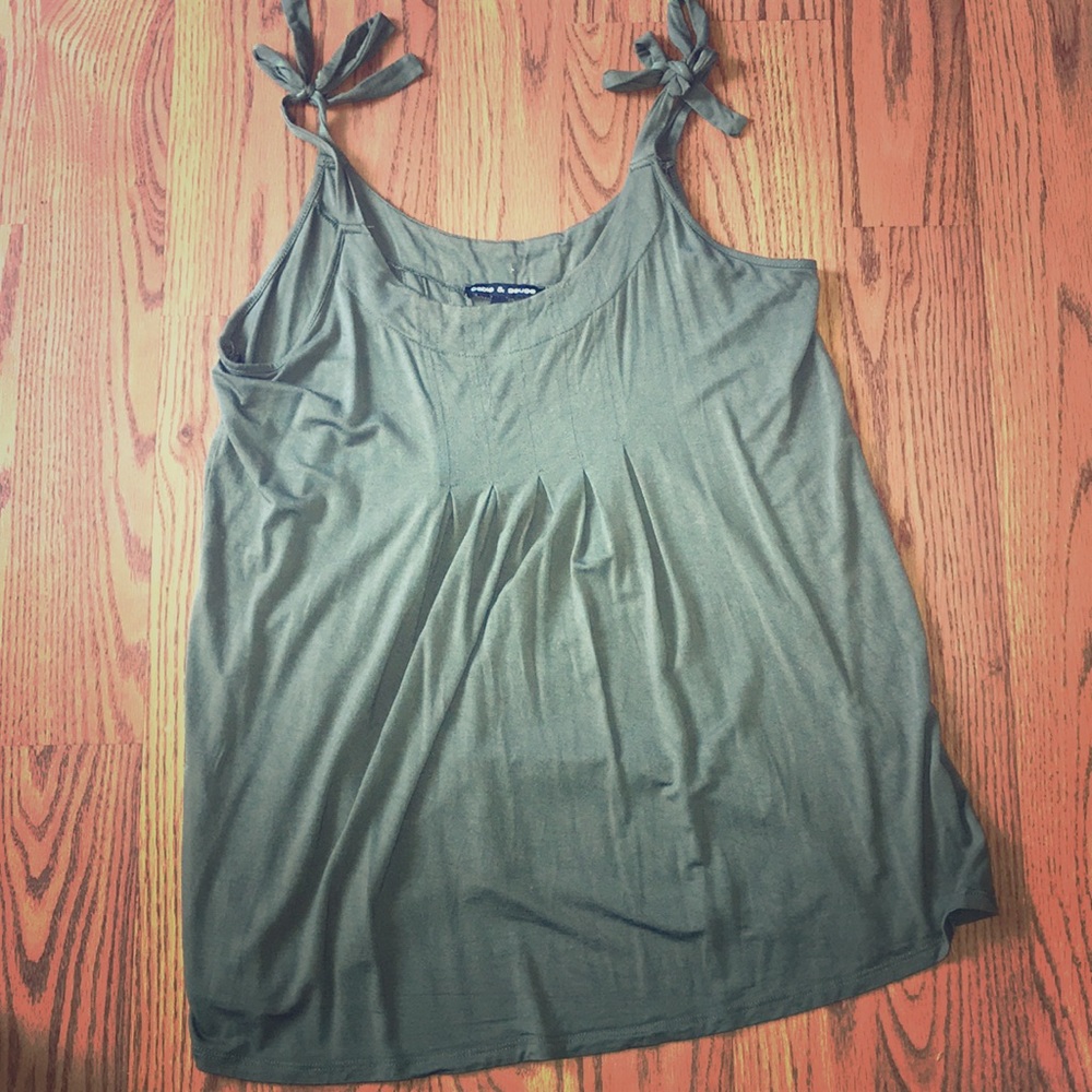 Flowy tie sleeve tank